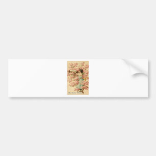 easter faith flowers pink Cherry Blossom Nest cute Bumper Sticker