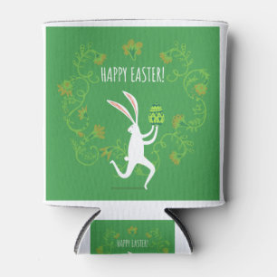 Easter Festival Theme cute bunny Design. Can Cooler