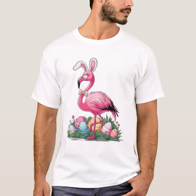 Easter Flamingo T-Shirt (Front)