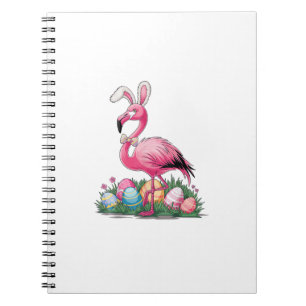 Easter Flamingo T-Shirt Notebook