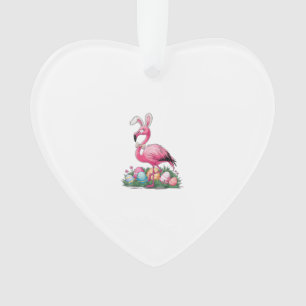 Easter Flamingo T-Shirt Ornament