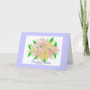 Easter Flowers Holiday Card