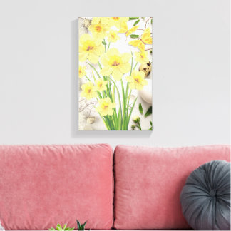 Easter flowers to light up your livingroom or kitc canvas print