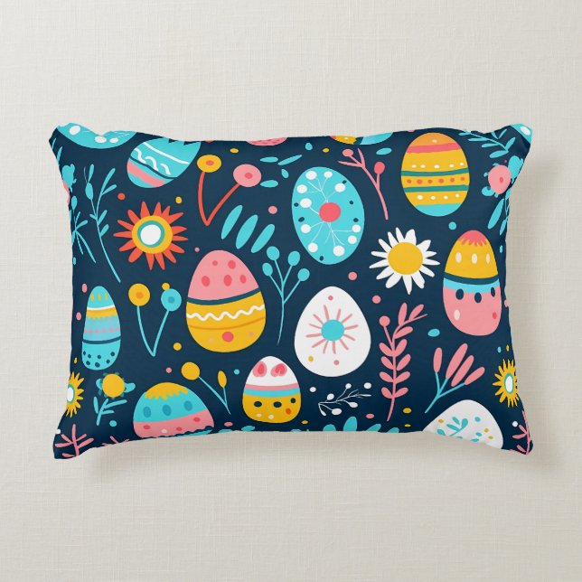 Easter Folk Garden Decorative Cushion (Front)