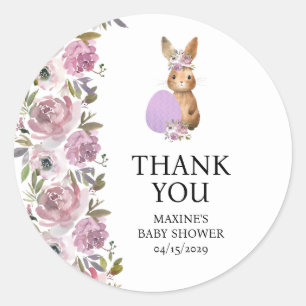 Easter Food Baby Shower  Classic Round Sticker