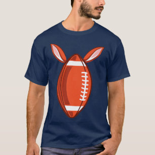Easter Football Bunny Ears Happpy Easter Day T-Shirt
