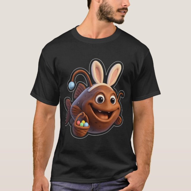 Easter Football Fish T-Shirt (Front)