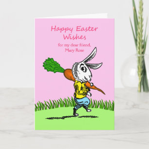 Easter for Friend, Custom Front, Add Your Text Holiday Card
