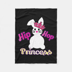 Easter For Girls Toddlers Hip Hop Princess Bunny C Fleece Blanket