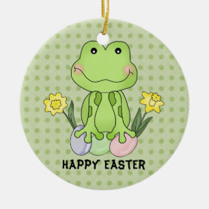 Easter Frog Ornament