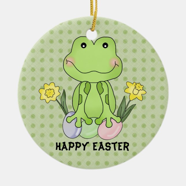 Easter Frog Ornament (Front)