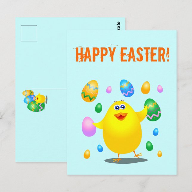 Easter funny chick  postcard (Front/Back)