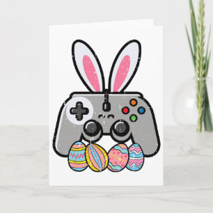 Easter Gaming Controller Bunny Ears Boys Kids Yout Card