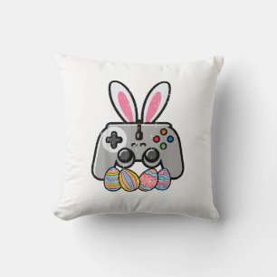 Easter Gaming Controller Bunny Ears Boys Kids Yout Cushion