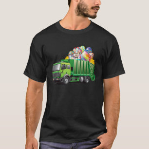 Easter Garbage Truck Eggs Funny Easter Day For Boy T-Shirt