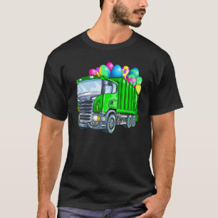 Easter Garbage Truck  Men Kids Boys Bunny Basket E T-Shirt