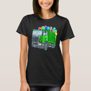 Easter Garbage Truck Men Kids Boys Bunny Basket Eg T-Shirt