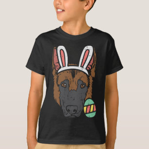 Easter German Shepherd Bunny Face Dog Lover Men Wo T-Shirt