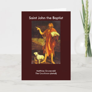 Easter gift idea Saint John points to the Truth ! Holiday Card