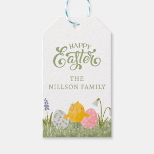 Easter Gift Tag Custom Happy Easter cute