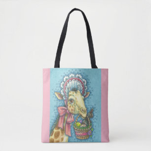 Easter GIRAFFE TOTE DIAPER BAG Spring