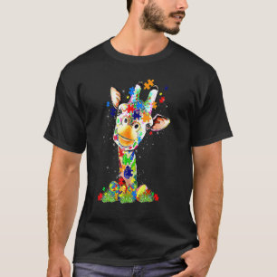 Easter Giraffe World Autism Awareness Day T-Shirt