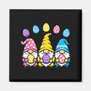 Easter gnome egg trio cute spring magnet