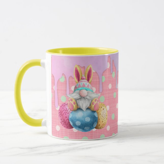 Easter Gnome Polkadot Eggs Icing Drips Mug (Left)