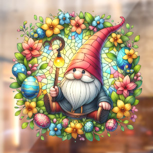 Easter Gnome Window Cling