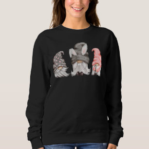 Easter Gnomes Cute Easter Egg Basket Funny Easter Sweatshirt