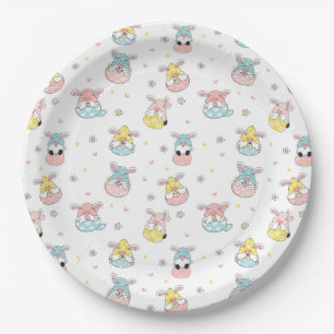 Easter Gnomes Paper Plate