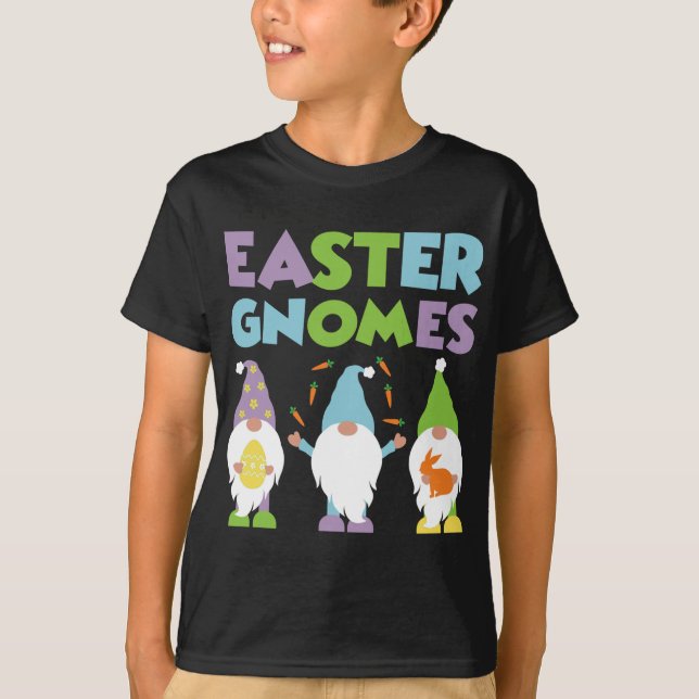 Easter Gnomes Rabbit Easter Egg Happy Easter Day G T-Shirt (Front)