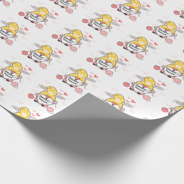 Easter Gnomes Wrapping Paper (Corner)