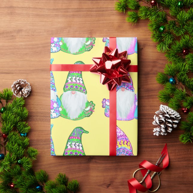 EASTER GNOMES  WRAPPING PAPER (Holiday Gift)