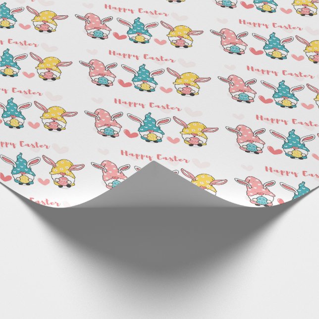 Easter Gnomes Wrapping Paper (Corner)