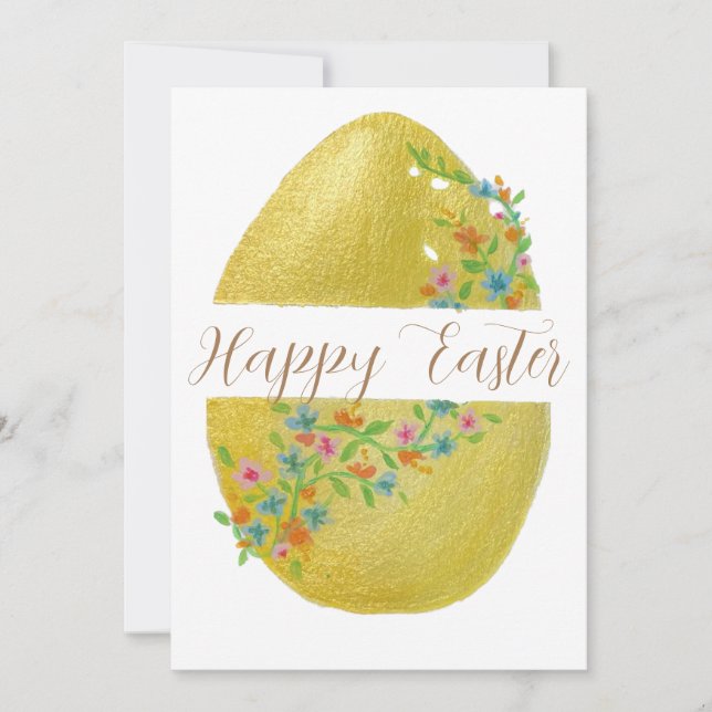 Easter "golden egg" Card (Front)