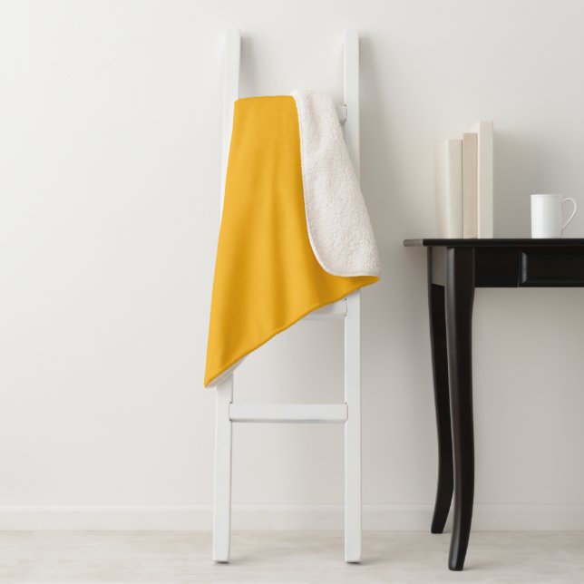 Easter Golden Yellow  Sherpa Blanket (In Situ)