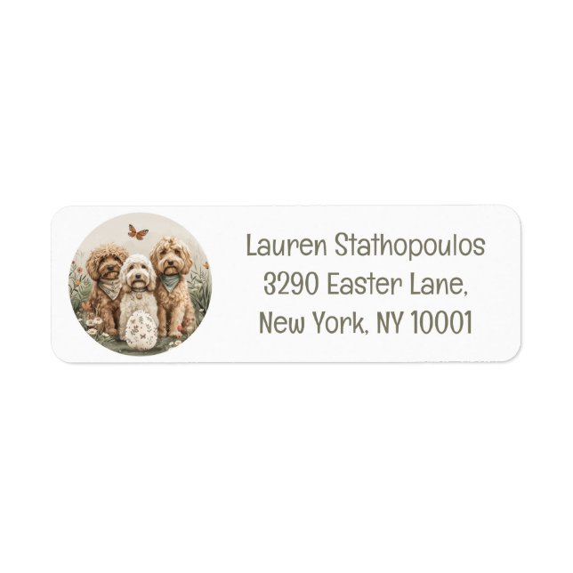 Easter Goldendoodle Dogs (Front)