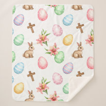 Easter Grace – Seamless Pastel Bunny & Cross Patte