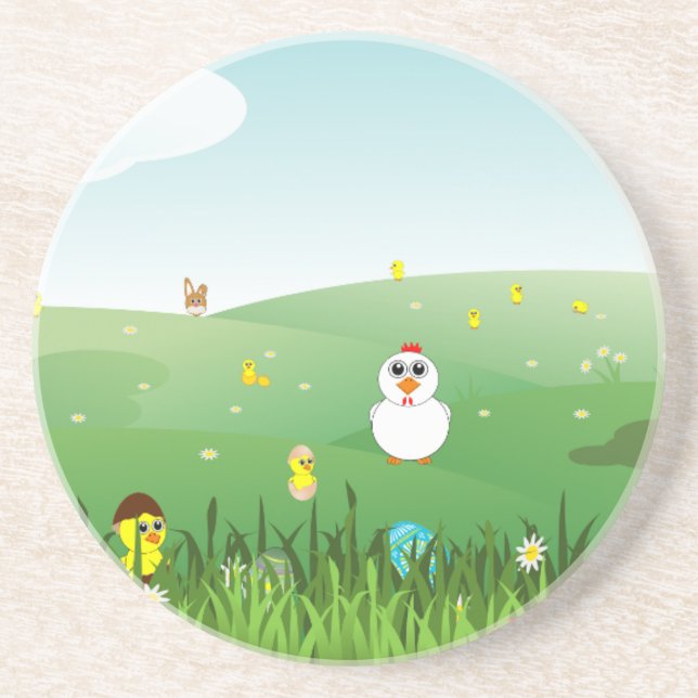 easter grass coaster (Front)