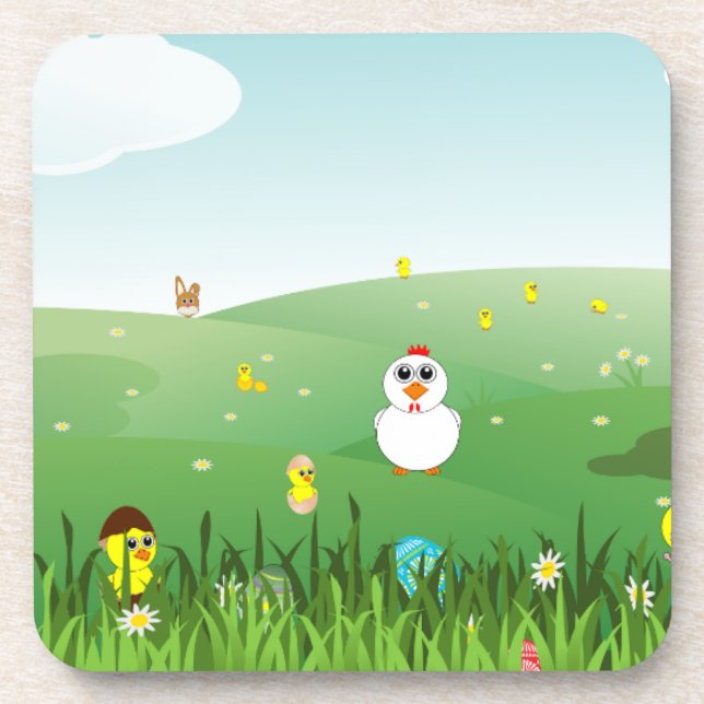 easter grass coaster (Front)