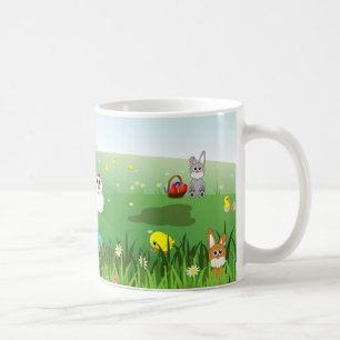 easter grass coffee mug
