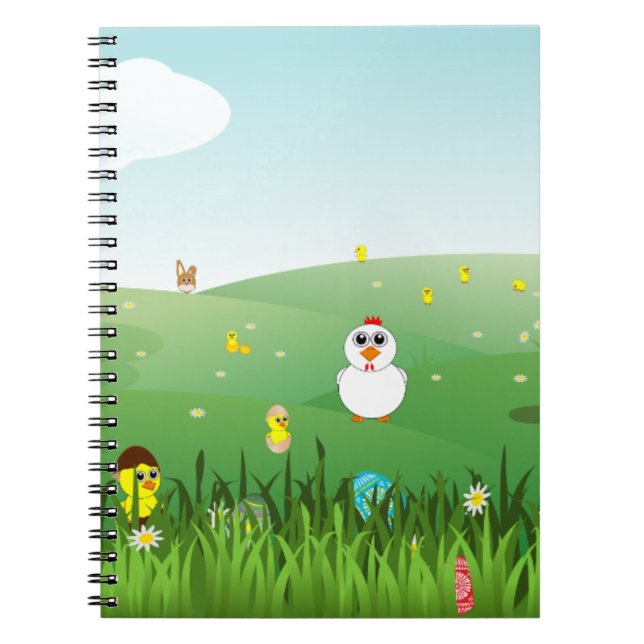 easter grass spiral notebook (Front)