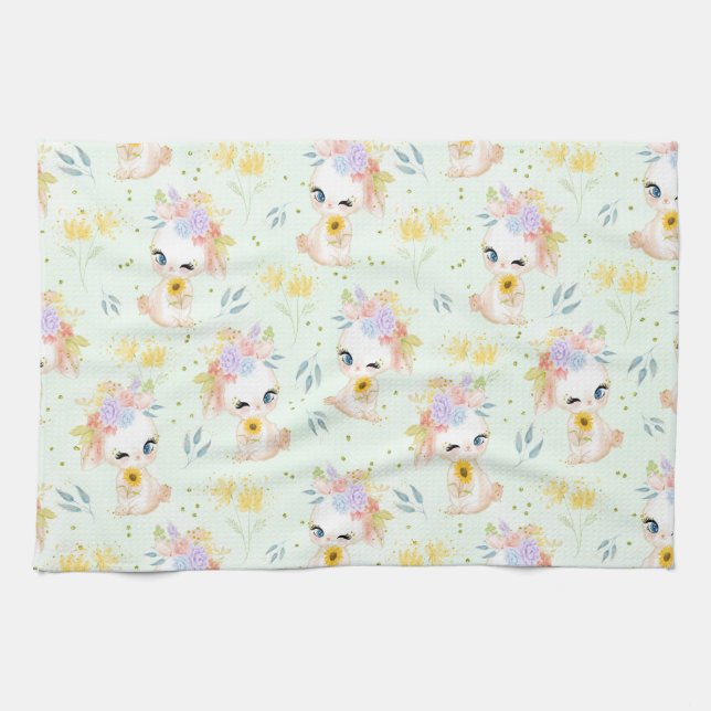 Easter Grass Tea Towel (Horizontal)
