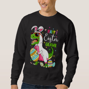 Easter Graw Cute Dinosaur Bunny Rex Eggs Kids Todd Sweatshirt