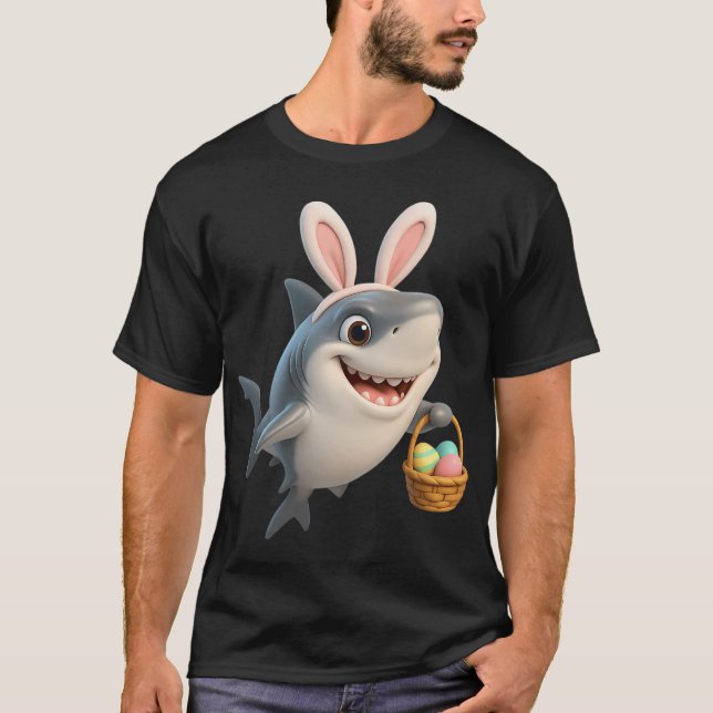 Easter Great White Shark T-Shirt (Front)