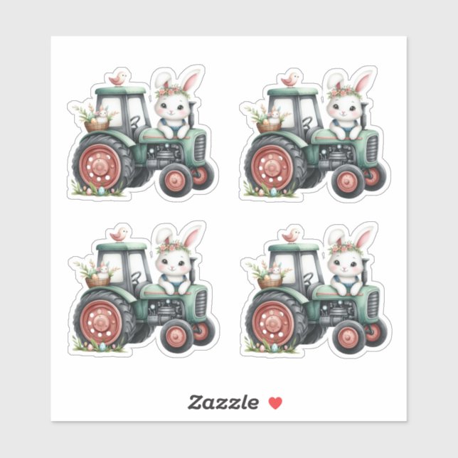 Easter Green Rabbit Tractor Eggs (Sheet)