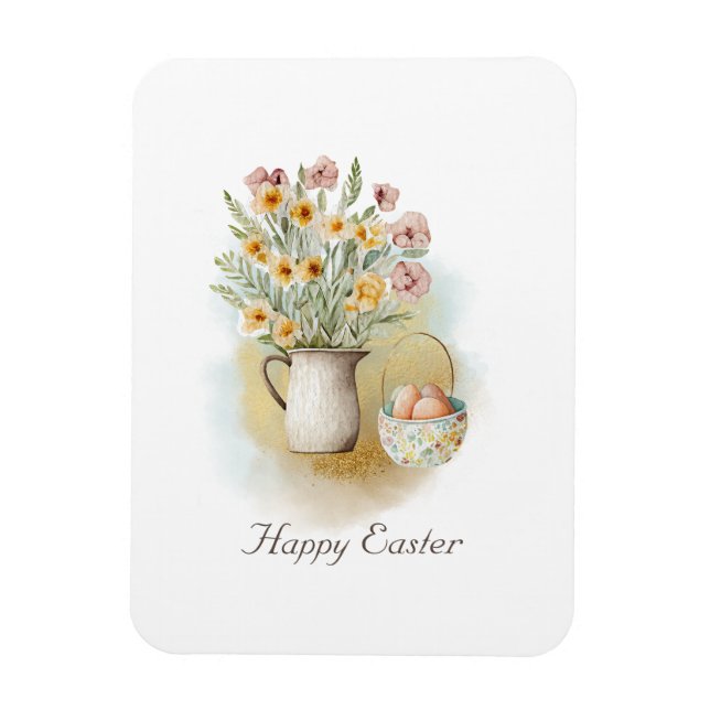 easter greeting card magnet (Vertical)