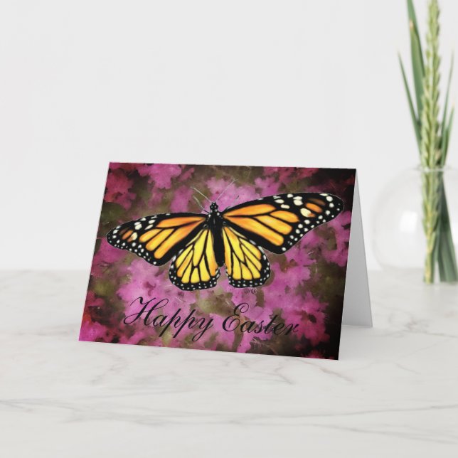 Easter Greeting Card - Monarch Butterfly (Front)