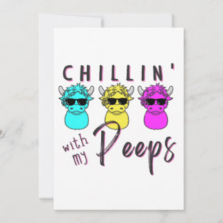 Easter Greeting Card Peep Cows Easter Cows Peeps 